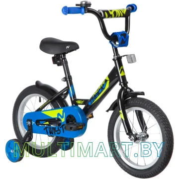 Детский велосипед Novatrack Twist 141TWIST.BK20 (черный, 2020) картинка 2